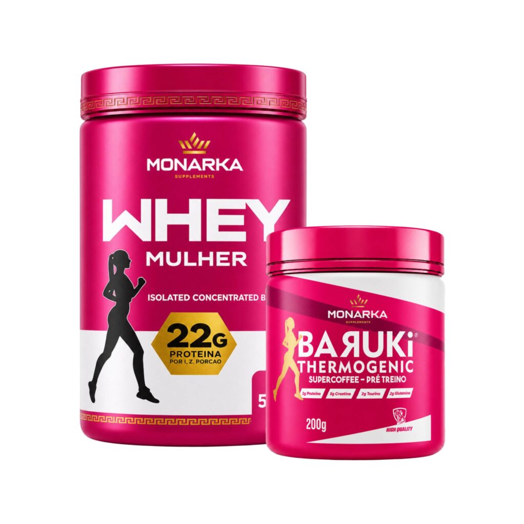 KIT Mulher: Whey Protein + Pré-Treino Termogênico