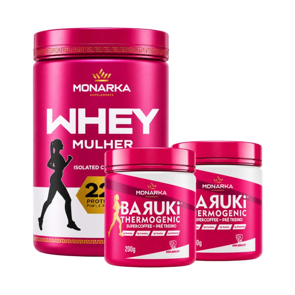 KIT Mulher: Whey Protein + Pré-Treino Termogênico 400g