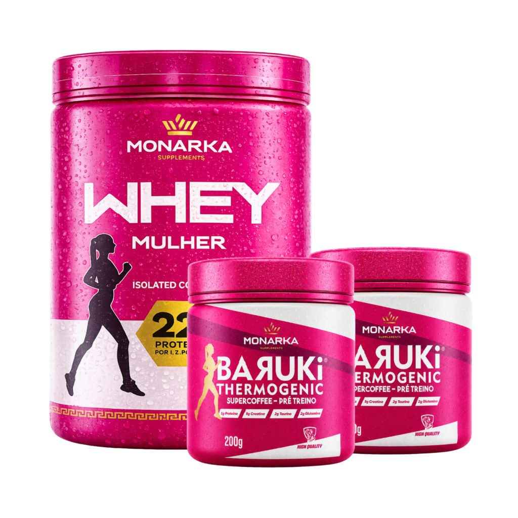 KIT Mulher: Whey Protein + Pré-Treino Termogênico 400g