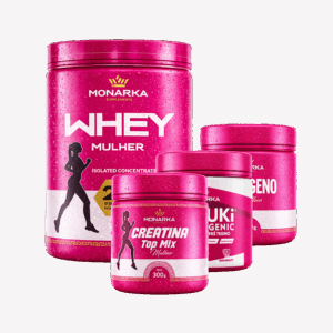 KIT Whey Protein Mulher Definition + Colágeno Hidrolisado + Creatina Topmix + Baruki SuperCoffe