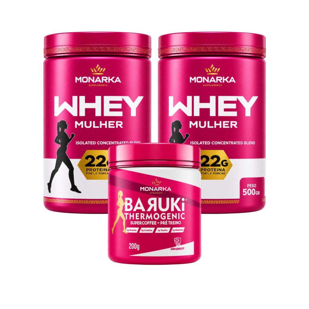 KIT Whey Protein Mulher Definition 1kg + Baruki SuperCoffee Mulher