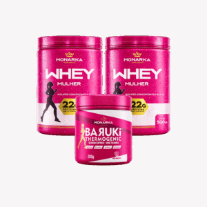 KIT Whey Protein Mulher Definition 1kg + Baruki SuperCoffee Mulher