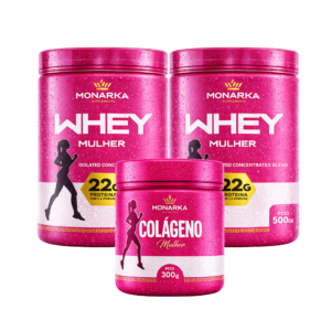 KIT Whey Protein Mulher 1kg + Colágeno Hidrolisado