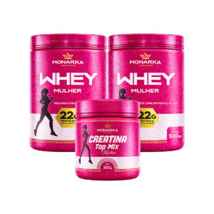 KIT Whey Protein Mulher 1Kg + Creatina Topmix