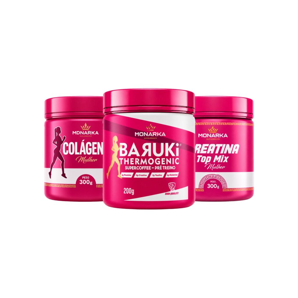 KIT Mulher: Colágeno + Creatina + Termogênico
