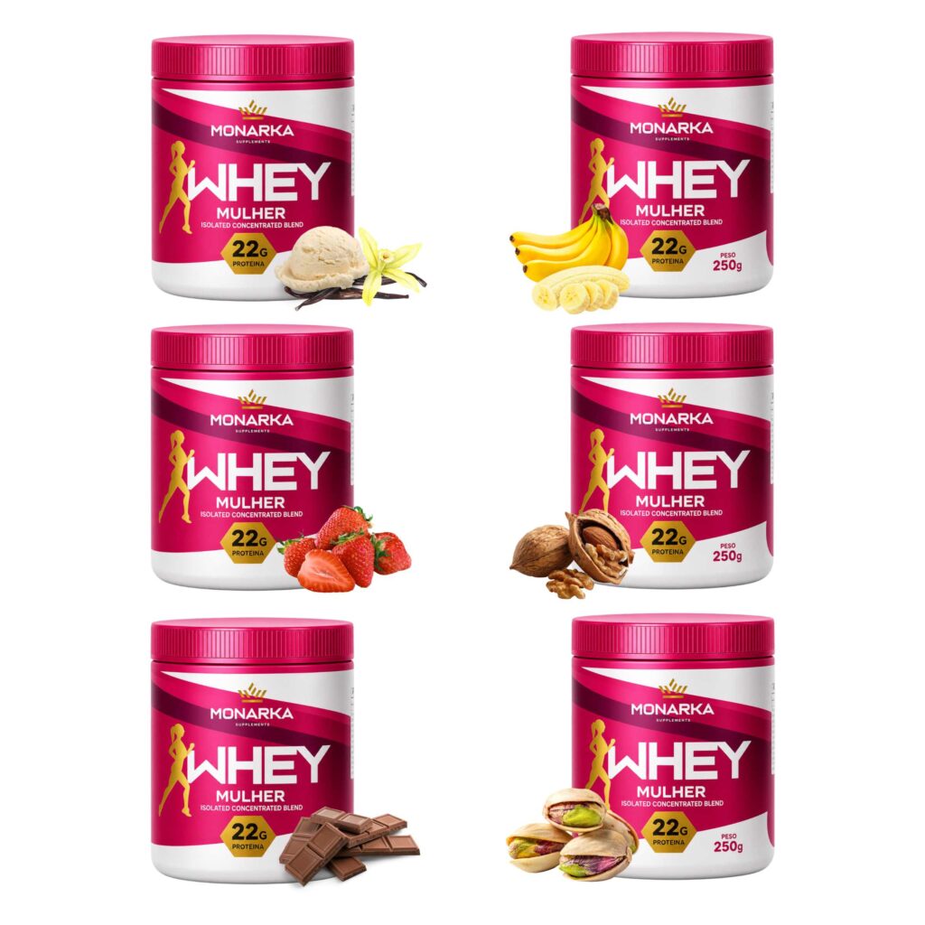 KIT Degustação - Linha Mulher - Whey Protein Blend Concentrado 1,5Kg