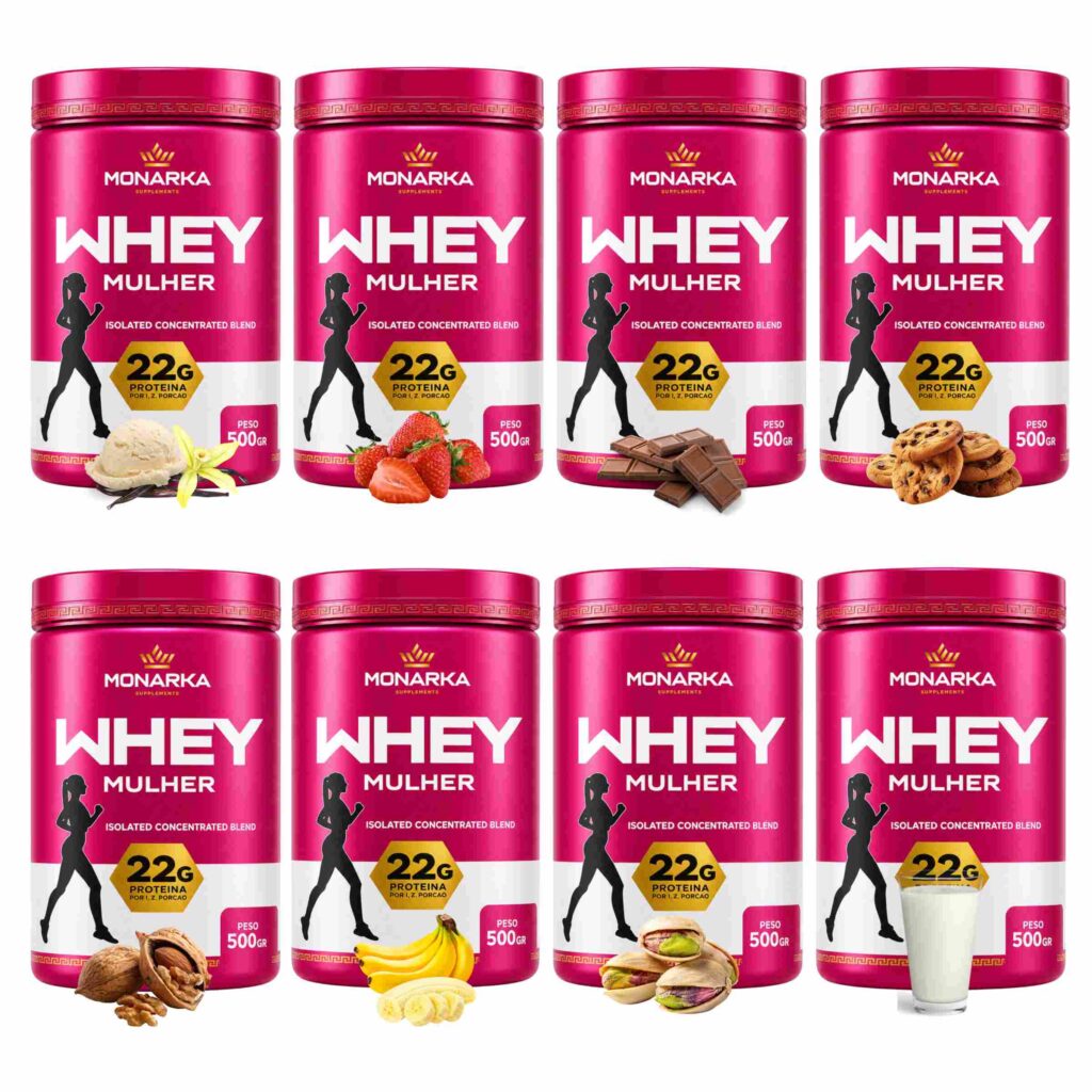 KIT Degustação - Linha Mulher - Whey Protein Blend Concentrado 4Kg