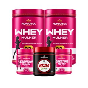 KIT Mulher: Whey Protein Definition 1Kg + Creatina 600g+ BCAA