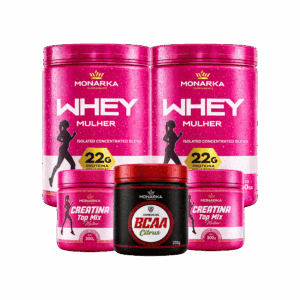 KIT Mulher: Whey Protein Definition 1Kg + Creatina 600g+ BCAA