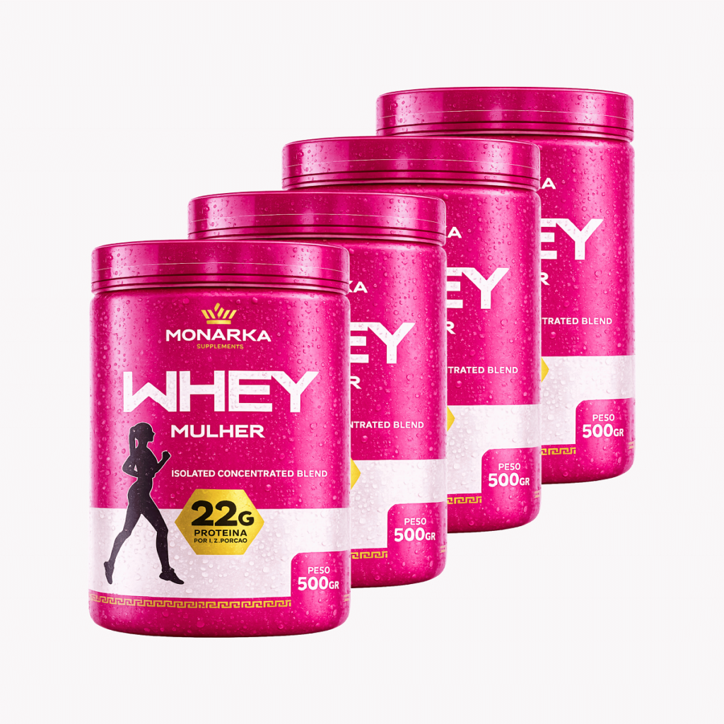 KIT 4x Whey Protein Mulher Definition 500g